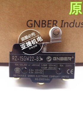 微动行程开关RZ-15GW22S-B3 15GW2S 15GW22 15GW2 15A 250V GNBER