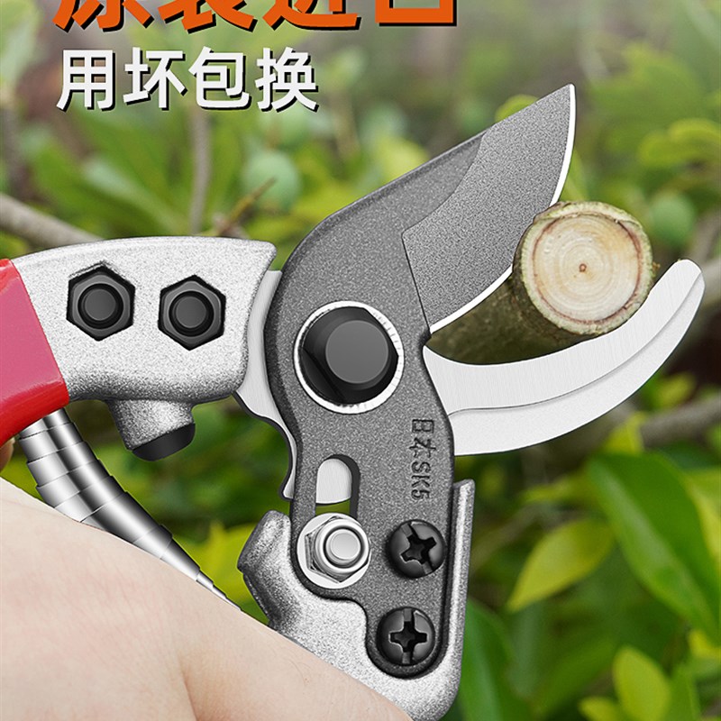 日本sk5花艺剪鲜花果剪树枝省力园林采摘水果专用园艺剪刀修枝剪