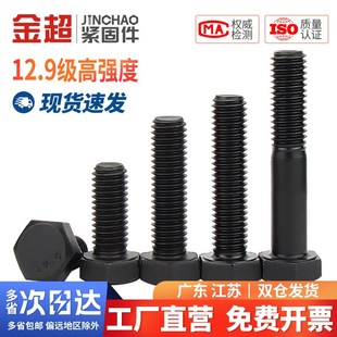 金超12.9级高强度外六角螺丝螺栓螺钉M5M6M8M10M12M14M16M18M20