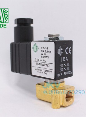 意大利ODE三通电磁阀进口黄铜微型31JN1W0V23现货1分AC220V 12v