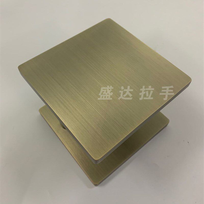 定制方形大门把手刻字母LsOGO玻璃门拉手推拉移门扶手木门手柄黑
