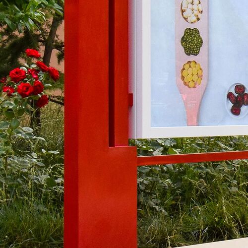 定制户外烤漆宣传栏公示栏展x板公告栏文化橱窗栏广告栏宣传展示
