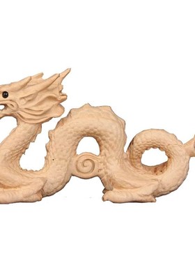 桃木工艺品木龙摆件生肖龙青龙木质吉祥物龙形家居玄关木雕刻饰品