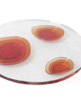 现代简约创意水晶气泡托盘收纳盘装饰盘底板样板房售楼处家居饰品