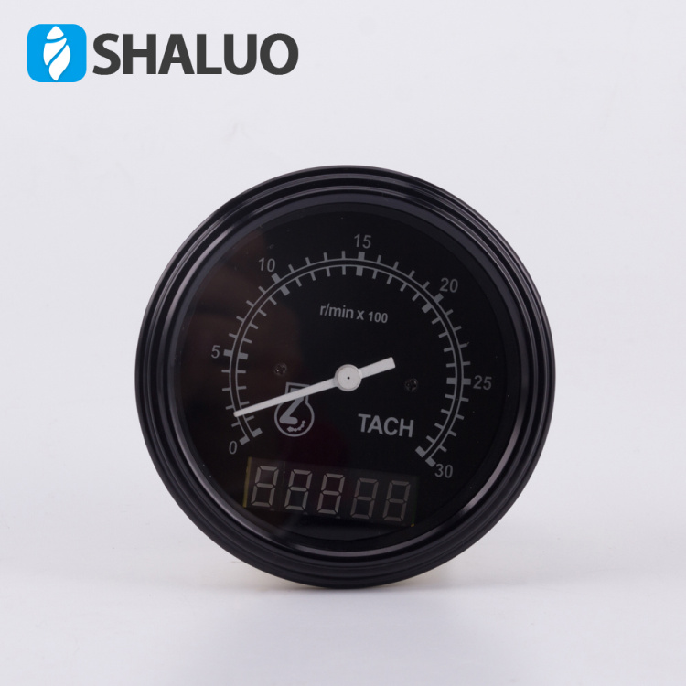 康明斯配件发动机转速计时表工程车小时柴油机 转速表 船用 24v