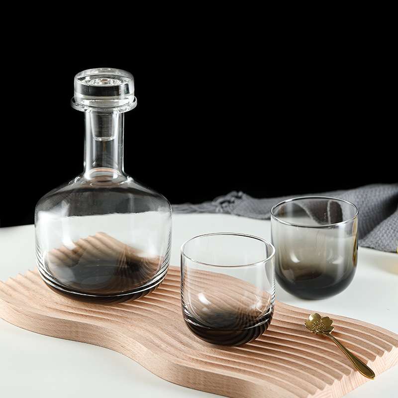 祁县厂家直销轻奢人工吹制玻璃红酒壶威士忌醒酒器酒杯