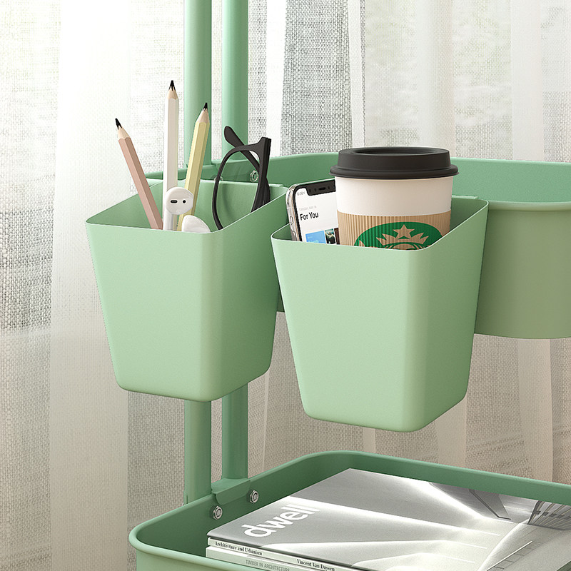 小推车挂桶挂钩收纳篮厨房宿舍卫生间卧室I挂式收纳筐PP塑料收纳