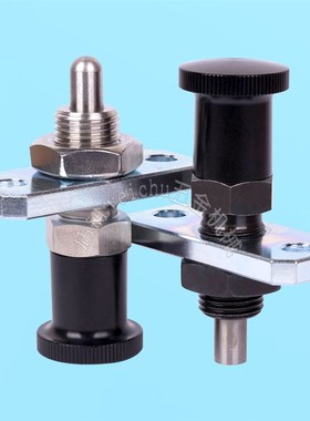 ZAB78/ZAB79 带法兰垫片分度销旋钮柱塞弹簧定位锁销旋转销拉拔销