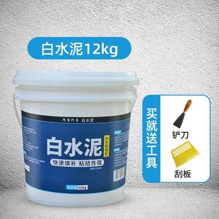 525高标号白水泥纯白水泥防水超粘强硬快干细腻光滑白灰600g