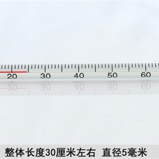 家用室内外温度计包邮玻璃高精度红水温度计30厘米50/100/150/200