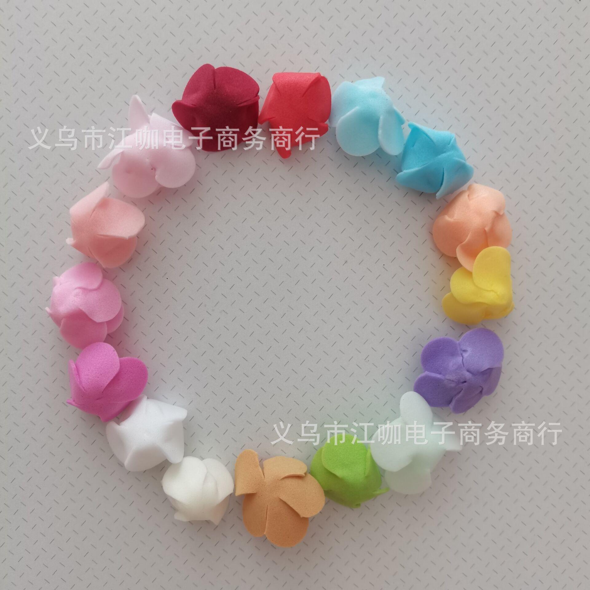 2.5CM花头PE泡沫花 不加纱仿真花 小熊装饰花DIY小熊礼盒配件橱柜