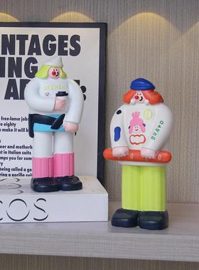 面包人轻奢摆件蛋糕房烘焙咖啡馆氛围软装奶茶店吧台治愈系装饰品