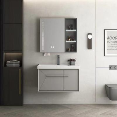 潮州防潮防霉不锈钢浴室柜加厚一体焊接卫生间墙式洗漱台厂家直销