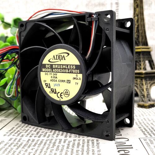 全新原装ADDA AD0824VB-F7BDS 8038 24V 0.95A 散热风扇4线8厘米