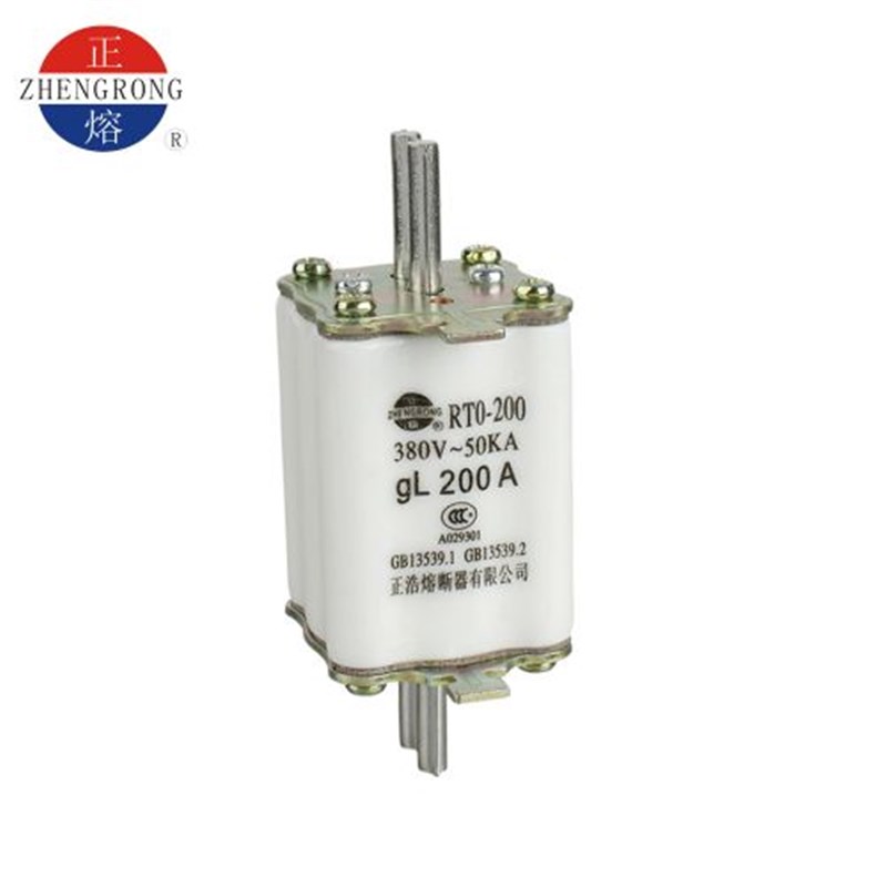 正浩熔断器RT0-200 125A 150A 200A陶瓷保险丝RTO熔芯380V 50KA