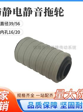 静音托轮托辊输送线防静电链板线包胶回路支撑轮传送带橡胶软拖轮