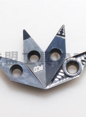 金刚石PCD断屑开槽刀片CC09/DC11/VC16/WN08/TN16外圆/镗孔防刮花