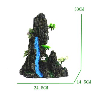 鱼缸观赏鱼造景中大型鱼缸造景假山套餐水族箱造景树脂制品仿石山