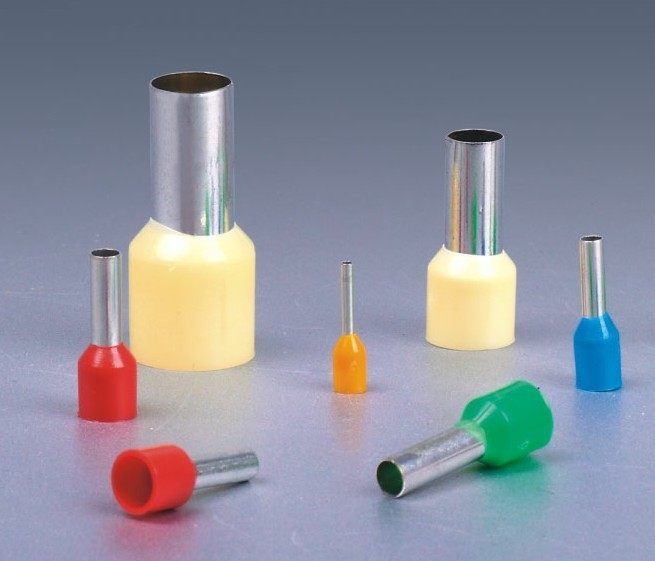 E1508 管形预绝缘接线端子 管型冷压端头 套管式端子 1000只 紫铜