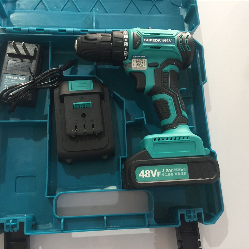 硕达48V无刷锂电钻家用手电钻电动螺丝刀手枪钻充电式多功能电钻