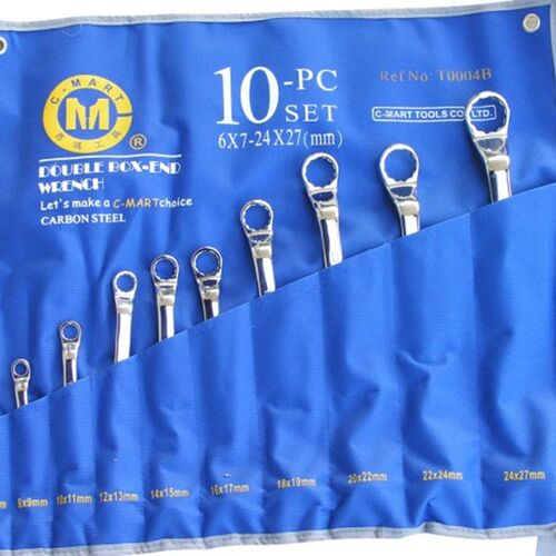 10十件套双头梅花扳手T0004AT0004A台湾西玛工具-CMART套装6-32MM