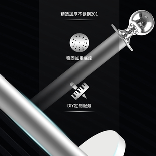 酒店礼宾杆挂绳迎宾柱豪华不锈钢圆球隔离带银行排队护栏围栏杆护