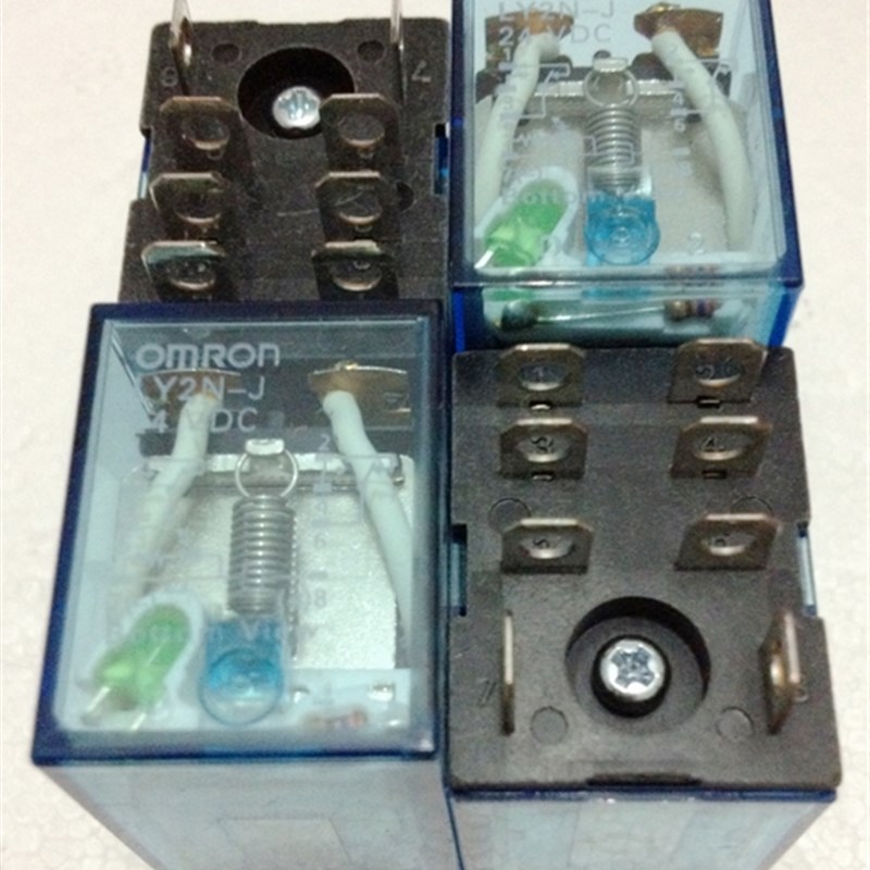 中间继电器MY2MY4LY2NJ LY2N-J DC24V 12VDCAC220V小型继电器银点