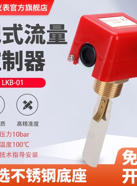 靶式流量控制器LKB-01液体流量1寸水流开关流量计HFS-25感应开关