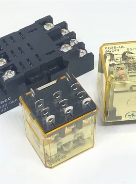 IDEC和泉RH3B-U RH3B-UL-AC24V dc24v继电器DC110V SH3B-05A 05C