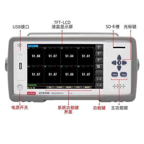 安柏AT4708D多路温度测试仪工业数据无纸记录高速采集温度巡检仪