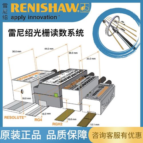 雷尼绍光栅尺RGS20/40现货RENISHAW读数头RGH22R/S编码器细分盒