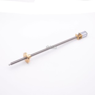 GA12 N20微型减速马达160mm螺纹丝杆轴DIY模型机器人推杆小电机