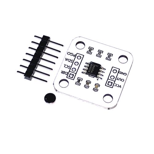 AS5600磁编码器 12bit高精度 磁感应角度测量传感器模块 送磁铁