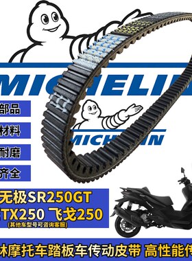 米其林适用无极SR250GT 飞戈 天鹰TX250 TT250传动皮带改装配件