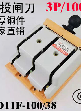 HD11F-100/38 100A三相三线单投刀闸 开启式刀开关 闸刀 隔离开关