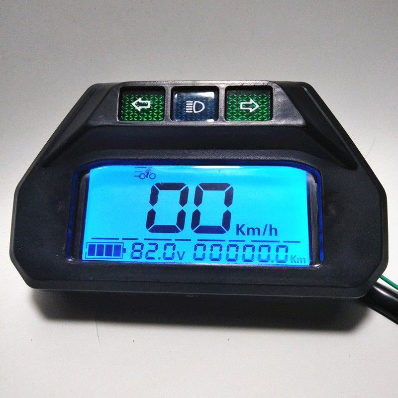 小牛大牛大疆电动车液晶仪表盘电量显示表速度码表48V60V72V通用