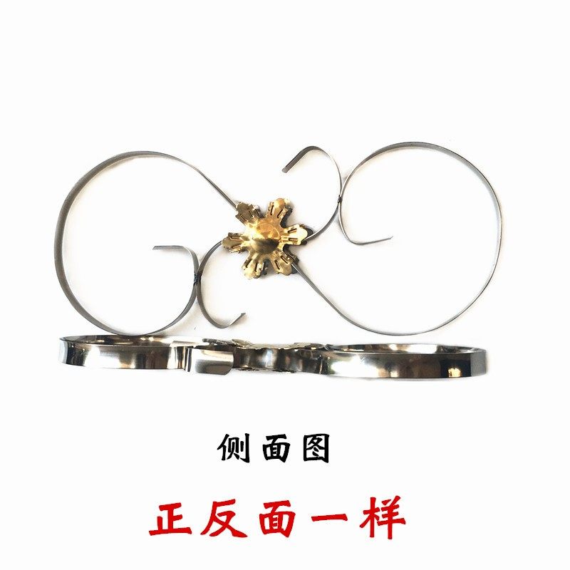304不锈钢100扁钢八字花S管弯楼梯花扶手围墙护栏门窗花装饰配件,标准件/零部件/工业耗材,输送带/传送带,淘宝优惠券,粉丝福利购,淘宝优惠卷