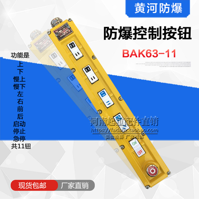 电动葫芦防爆手柄开关 黄河防爆BAK63-11双速起重机防爆控制按钮