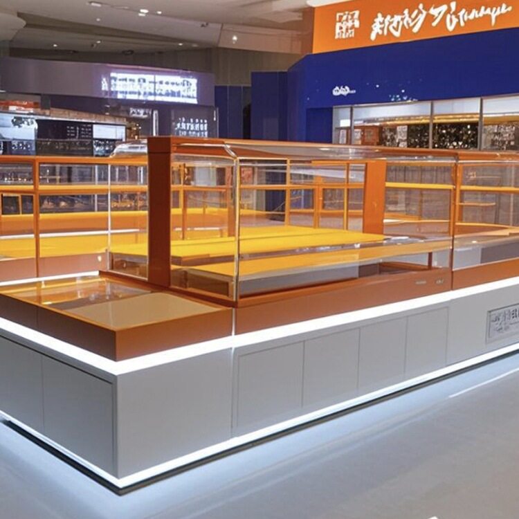 面包柜面包展示中岛柜弧形玻璃蛋糕店模型展示柜烘培边柜商用货架