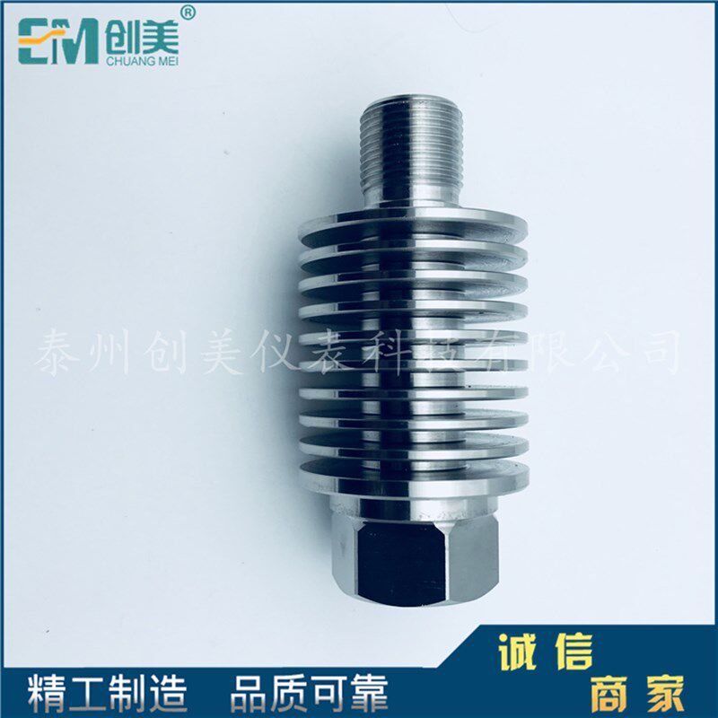 创美CM数显压力表散热片 高精度数字压力表散热片 高温型压力表