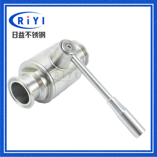 新款 304 316L卫生级快装直通球阀不锈钢手柄 卡箍卡盘式直通阀门