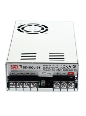 明纬DC-DC直流电源转换器SD-500H-24  500W 72~144V 变24V21A全新