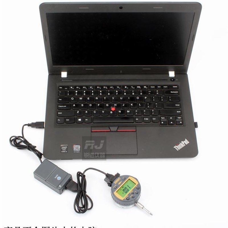 【连接电脑数显百分表千分表数据输出输入EXCEL WORD   USB接口