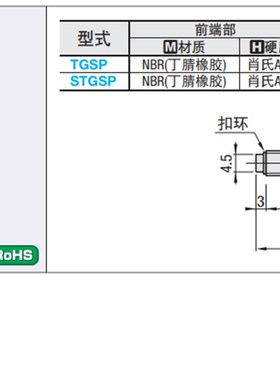 现货肘夹用前端螺栓TGSPM4TGSPM6TGSPM8肘夹用前端金属配件TGSP