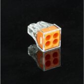 PCT104电线接头连接器0.75 2.5平方硬线4孔建筑布线接线端子