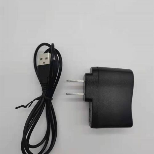 USB充电器5V2座1米线带亮灯黑色款中规