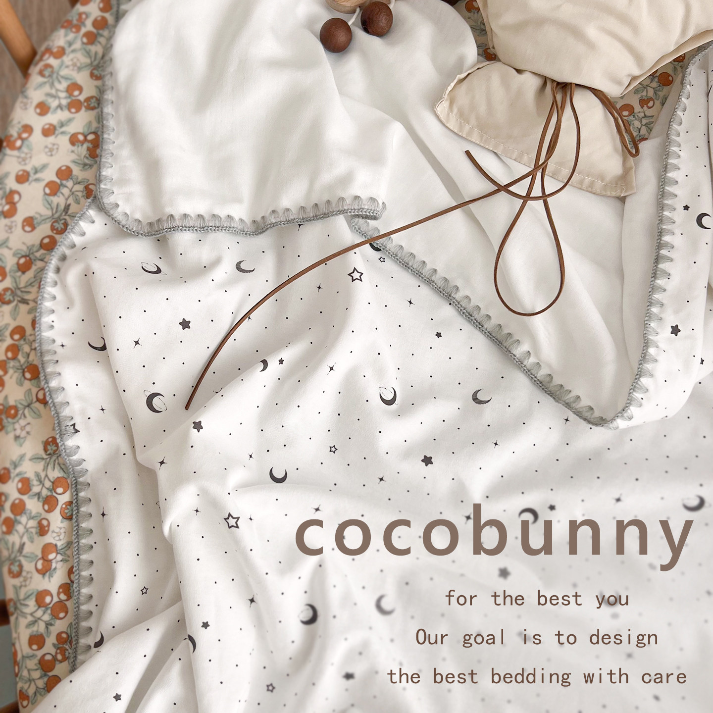 cocobunny婴儿盖毯宝宝夏季凉爽小被子竹棉冰丝毯子四季通用盖被
