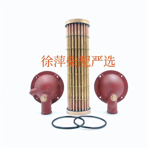 Q08-06-00杭齿前进T300齿轮箱机油冷却器0.65平方波箱滑油冷却器