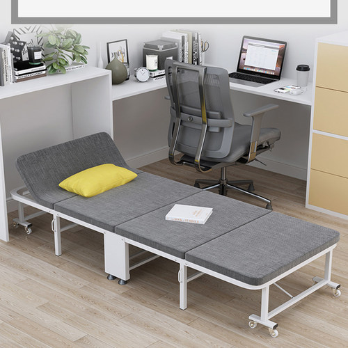 办公室午休折叠床可携式单人床家用成人午睡床加固四折简易午休床