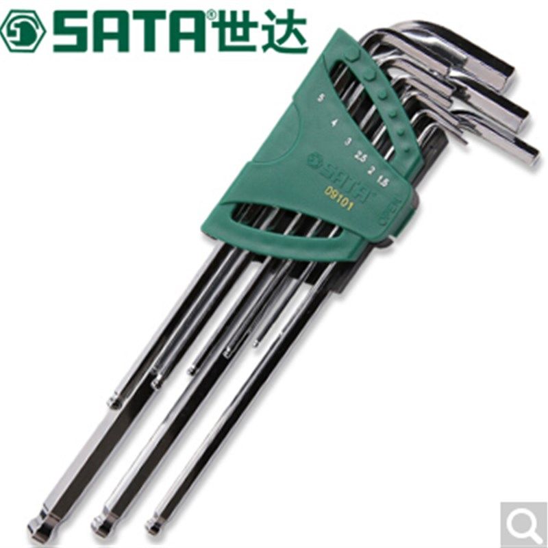 世达 9件套加长特长球头内六角扳手09101 09103 09105 09107